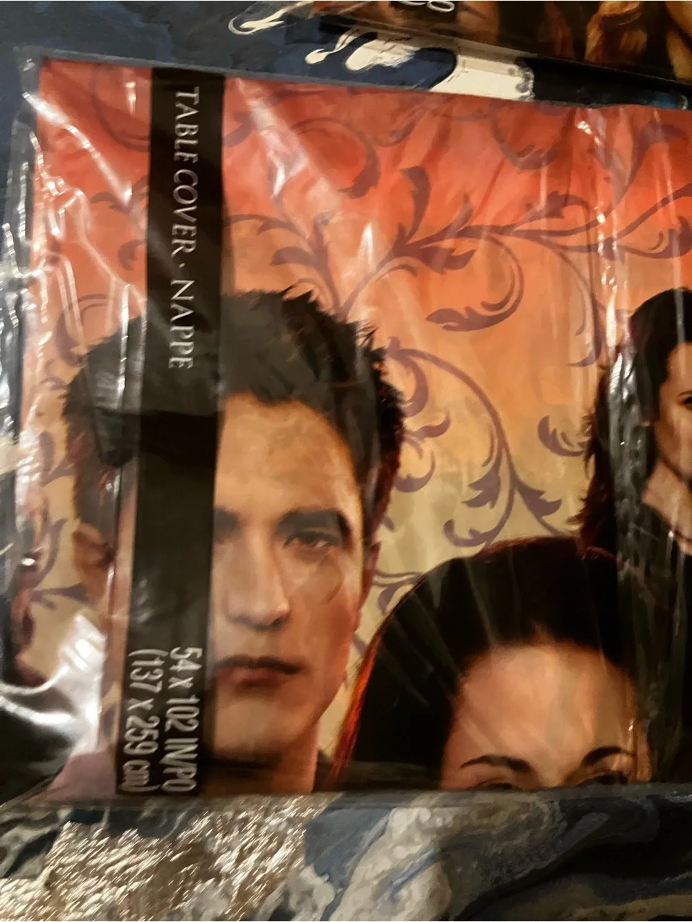 Hallmark Twilight Breaking Dawn Orange and Black Party Table Covers (2 Pack)